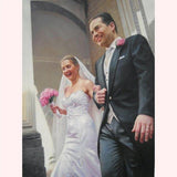 F&S Gift Store Oil Custom Portrait. Wedding Custom Portrait. Custom Oil painting. Commission Wedding Painting. Wedding personalized gift. 6 Sizes. Made USA