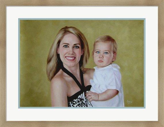 F&S Gift Store Children Custom Portrait-oil painting-custom portrait from photo-custom portrait painting-commission portrait-child portrait-Custom ETSY