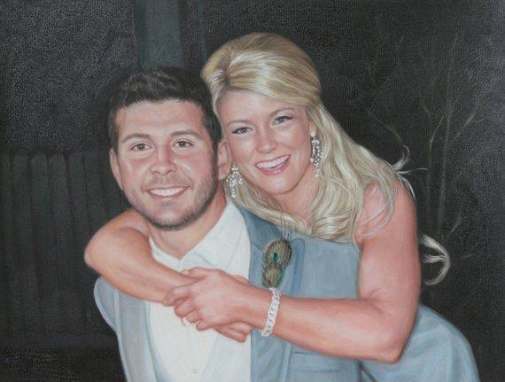 Personalized Oil Painting From Photos, handcraft art on Canvas-Show Case PPG100618-48