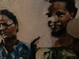 F&S Gift Store SALE - CUSTOM ORDER - Portrait de Famille by Amour (Family Portrait) - 2008 - Oil on Canvas - 40cm x 50cm