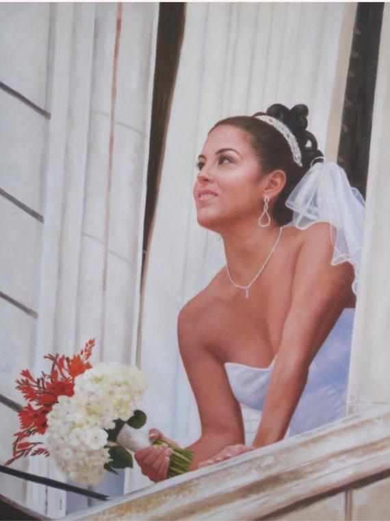 Personalized Oil Painting From Photos, handcraft art on Canvas-Show Case NBA100360-24