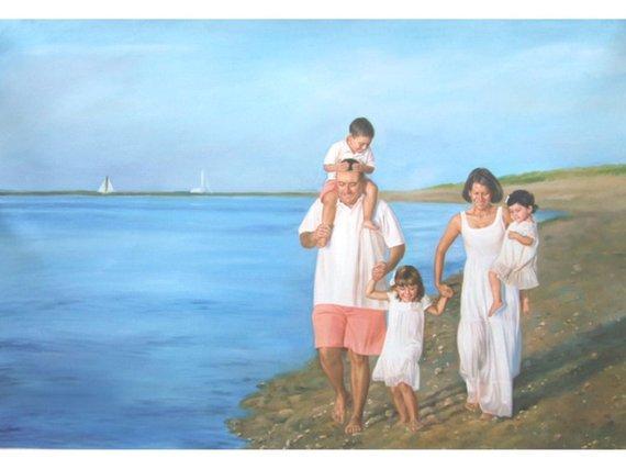 Personalized Oil Painting From Photos, handcraft art on Canvas-Show Case NSD100255-24