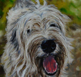 F&S Gift Store wheaten Terrier, custom dog Painting,dog portrait,Christmas gift, pet drawing, custom animal, dog art, pet memorial, personalized art, 9x12