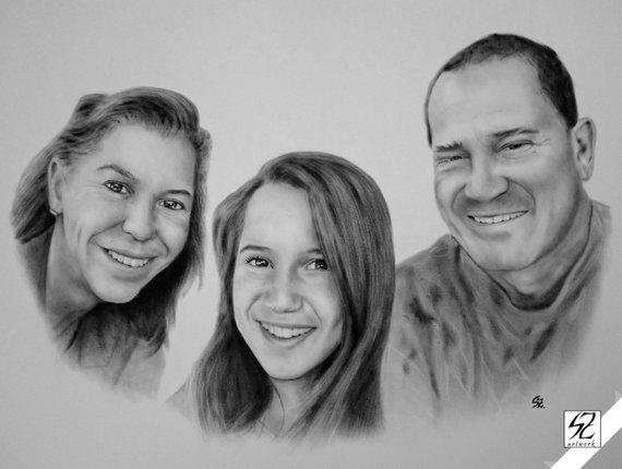 F&S Gift Store Custom portrait - Medium/Large size dry brush portrait | Oil portrait, Custom oil painting, Family portrait, Oil portrait, Children portrait