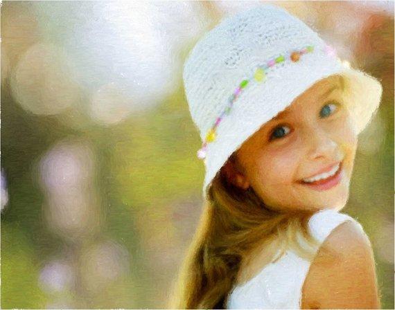 F&S Gift Store Delightful childrens portrait paintings from photo, child portrait, color child portrait, oil child portrait, portrait of child, C31A