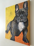 F&S Gift Store Custom Pet Portrait Oil Painting 30" X 24" - Includes Internal Frame, Painted Edges