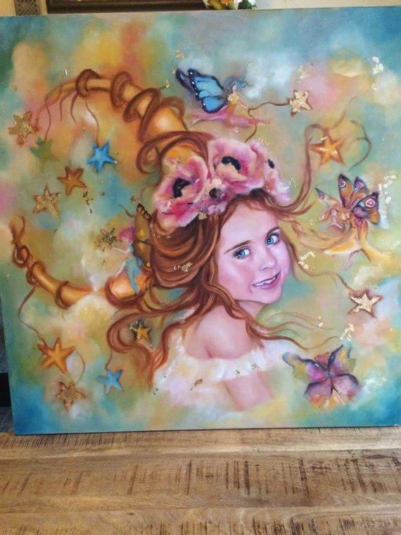 Personalized Oil Painting From Photos, handcraft art on Canvas-Show Case SRA101803-48