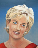 F&S Gift Store Princess Diana famous people portraits original oil paintings