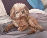 F&S Gift Store CUSTOM PET PORTRAIT - Pet Painting - Oil Painting - Unique Gift - Dog Portrait