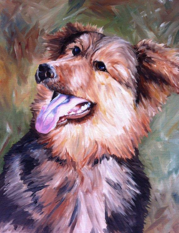 F&S Gift Store Custom Pet Portrait, Oil Painting