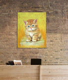 F&S Gift Store Custom PET Oil Painting on canvas Personalized Animal Portrait Handmade From Your Photograph