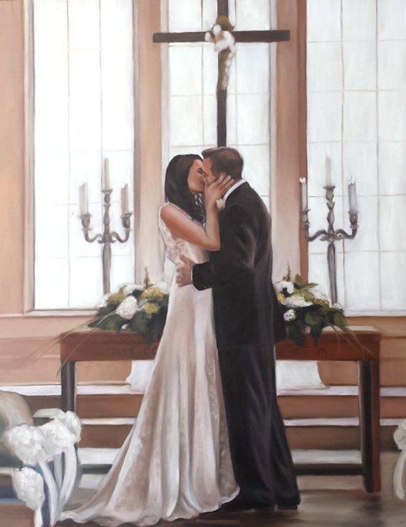 Personalized Oil Painting From Photos, handcraft art on Canvas-Show Case HHG102594-12