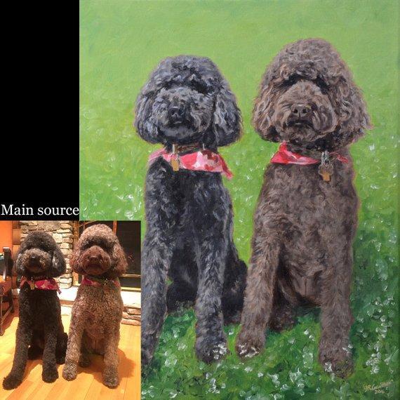 Personalized Oil Painting From Photos, handcraft art on Canvas-Show Case ASL101724-24