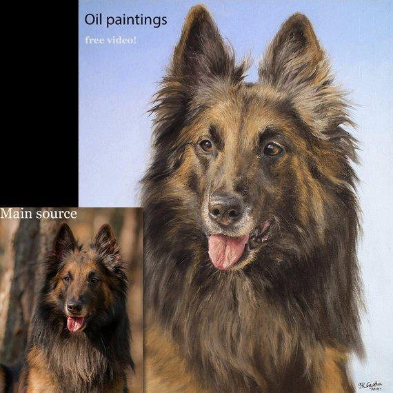 Personalized Oil Painting From Photos, handcraft art on Canvas-Show Case EJG100708-24