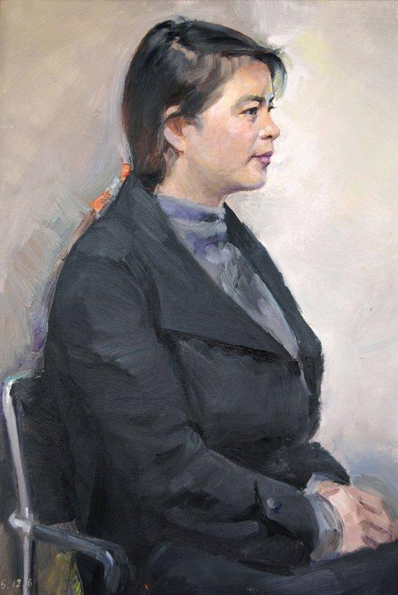 F&S Gift Store custom oil portrait, 16"x20" face with body portrait painting, gift for her, family portrait, gift for mom,