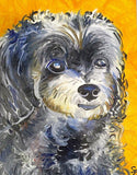 F&S Gift Store Custom Pet Portrait Oil Painting 11" X 14" - Includes Internal Frame, Painted Edges