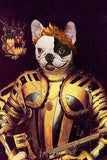 F&S Gift Store Knight - Custom Pet Portraits - Dog Portraits and Cat Portraits - Digital personalized pet portrait painting using your Photo