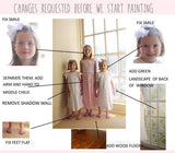 Personalized Oil Painting From Photos, handcraft art on Canvas-Show Case QPS101377-48
