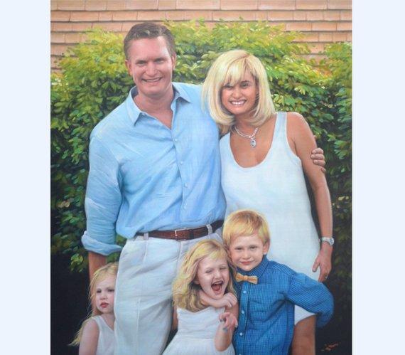 F&S Gift Store Custom portrait-custom family portrait-oil painting-custom oil portrait painting-painting from photo-childrens portrait-personalized ETSY