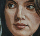 F&S Gift Store Custom Art, Custom Portrait, Woman Portrait, Personalized Gift, Original Painting, Canvas Art, Oil Painting 45X35 CM (17.7"X13.8")