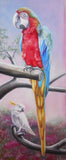 F&S Gift Store Custom, personalized Parrot portrait on order, oil portrait, bird paintings after your personal photo template.