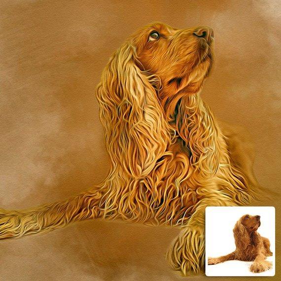 Personalized Oil Painting From Photos, handcraft art on Canvas-Show Case SJM101261-36