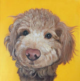 F&S Gift Store Custom dog portrait，pet portait，original oil painting，acrylic paintingï¼?make to order