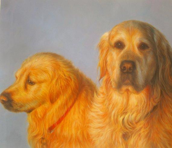 F&S Gift Store Custom dog portrait, Pet portrait specialists. Custom dog painting
