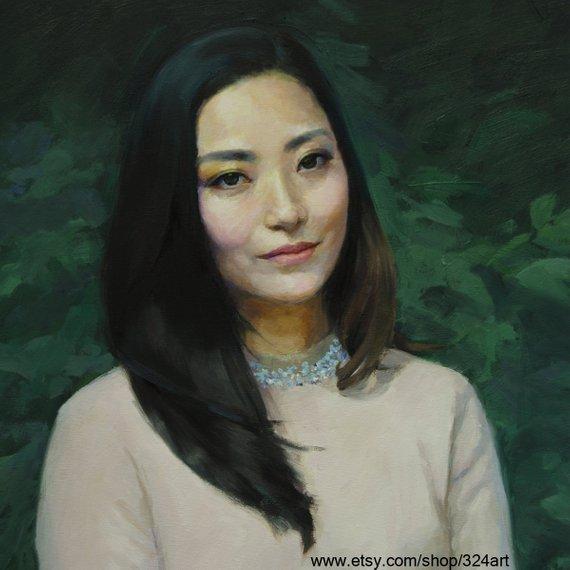 Personalized Oil Painting From Photos, handcraft art on Canvas-Show Case NPM101527-30