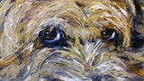 F&S Gift Store gift for her, gift for mom, , dog portrait, pet portrait, Dog Painting , wheaten Terrier, pet memorial, personalized art, dog painting, pet