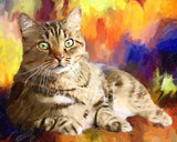 F&S Gift Store CAT PORTRAIT Custom Cat portrait Pet portrait Cat painting custom Pet Portrait Cat art Custom Cat painting Custom portrait portrait Custom