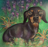 F&S Gift Store Custom Pet Portrait- dog art- paintings- pet portraits- pet gift-Original Oil and Acrylic Painted Pet Portrait of your fur baby- Meet HOPE!