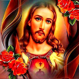 F&S Diamond Painting Store Jesus And Flower
