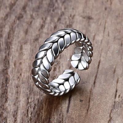 Simple 7MM adjustable men's ring