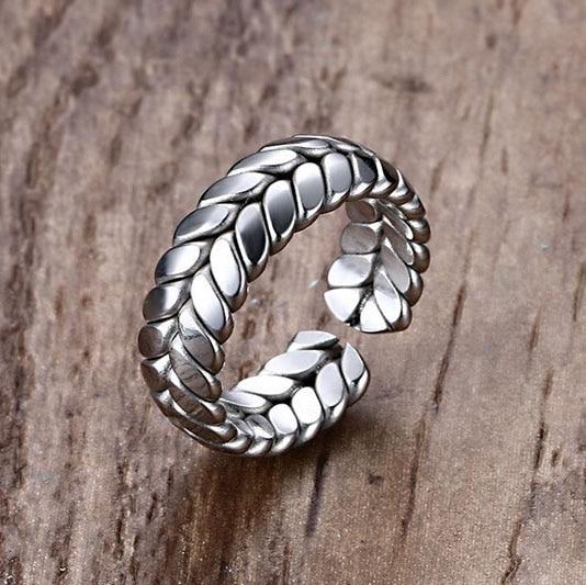 Simple 7MM adjustable men's ring