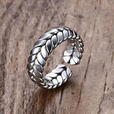 Simple 7MM adjustable men's ring