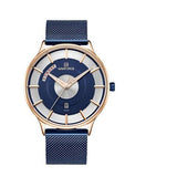 Luxury quartz clock men's sports steel mesh belt men's watch