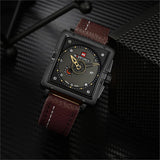 NAVIFORCE Men's Top Brand Luxury Casual Quartz Leather Sports Clock Gift Men's Watch