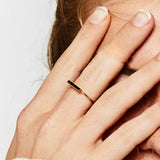 925 sterling silver ladies geometric bar ring