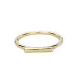 925 sterling silver ladies geometric bar ring