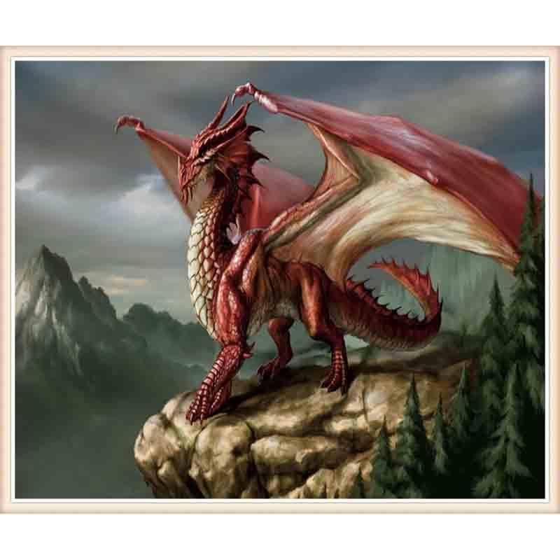 F&S Diamond Painting Store Dragon 15x20cm