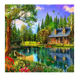 F&S Diamond Painting Store Hut on the Water 30x30cm