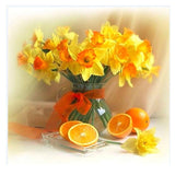 F&S Diamond Painting Store Flower arrangement with Oranges 30x30cm