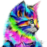 F&S Diamond Painting Store Beautiful Colorful Cat
