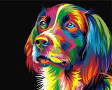 F&S Diamond Painting Store Dog Colorful 25x30cm