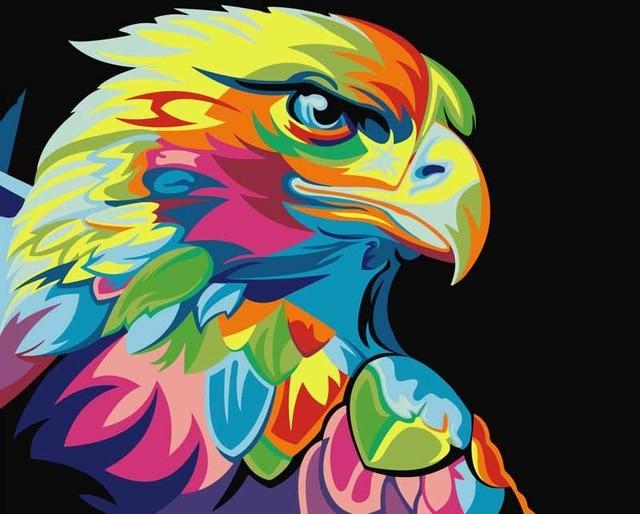 F&S Diamond Painting Store Eagle Colorful 25x30cm