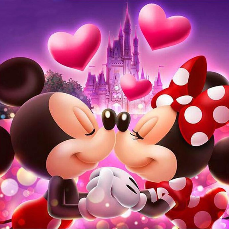 F&S Diamond Painting Store Mickey & Minnie Mouse 20x20cm