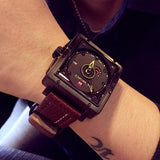 NAVIFORCE fashion top quartz sports watch leather strap creative waterproof men's watch