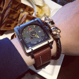 NAVIFORCE fashion top quartz sports watch leather strap creative waterproof men's watch