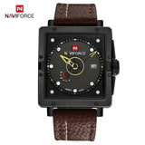 NAVIFORCE fashion top quartz sports watch leather strap creative waterproof men's watch